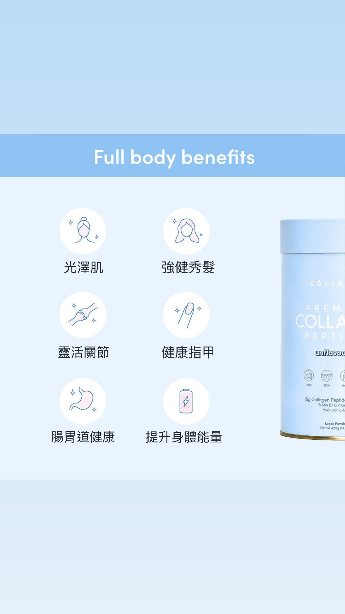 澳洲The Collagen Co. 水解膠原蛋白胜肽罐裝 - 原味