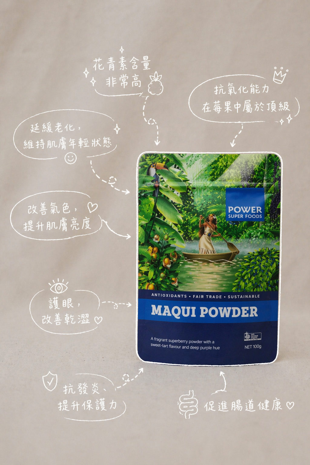 Maqui Powder - Power Super Foods | MLC Space