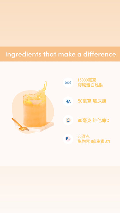 澳洲The Collagen Co. 水解膠原蛋白胜肽罐裝 - 百香果芒果