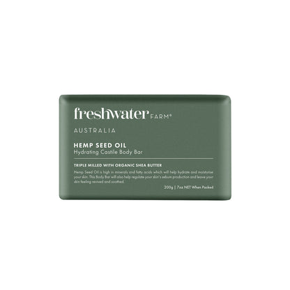 Hemp Seed Oil Hydrating Body Bar - Freshwater FARM | MLC Space